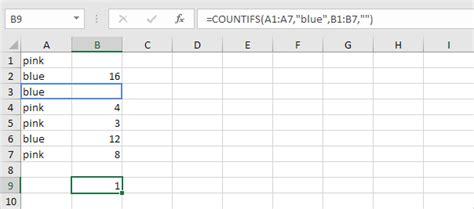 excel count blank cells in a range