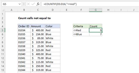 excel count cells not equal to 0