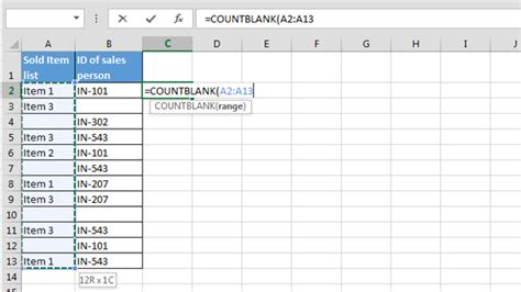 excel count non blank cells based on another column