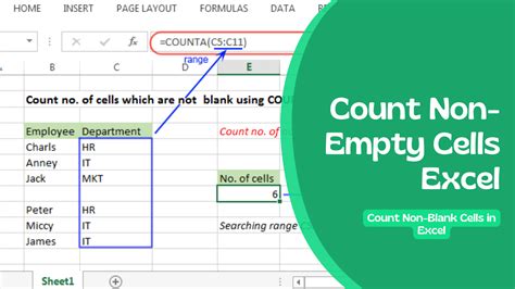 excel count non blank cells in table column