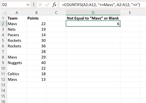 excel countifs not equal to blank