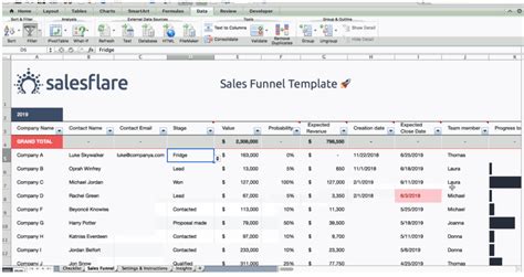 excel crm