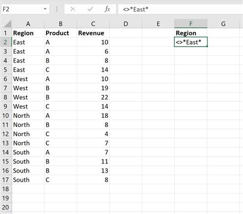 excel custom filter does not contain blanks