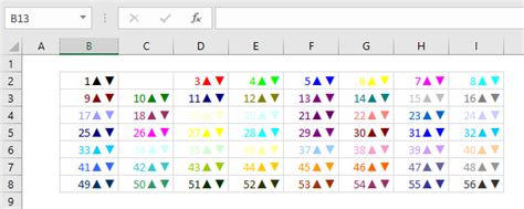 excel custom number format color code