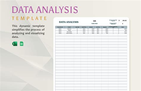 excel data analysis template