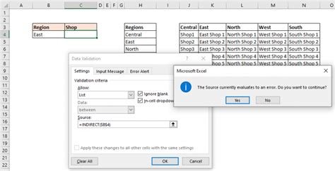 excel data validation list source currently evaluates to an error