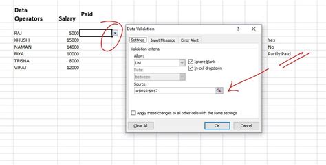 excel data validation list source from another sheet