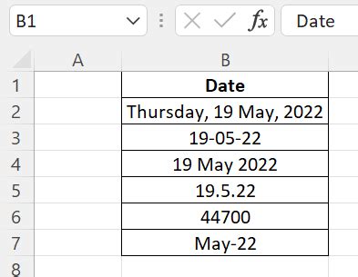 excel date format with day of week short