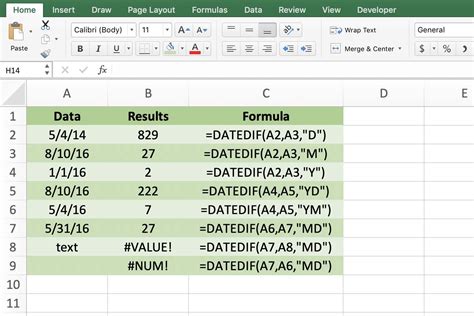 excel datedif negative months