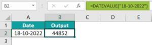 Excel Datevalue Wrong Data Type