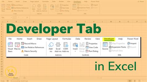 5 Excel Developer Tab Tips