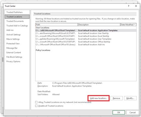 excel disable macros temporarily