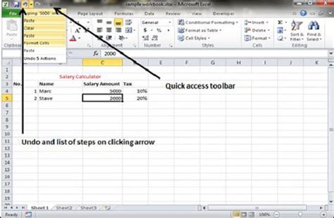 5 Excel Undo Tips