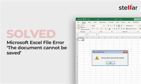 excel error cannot save