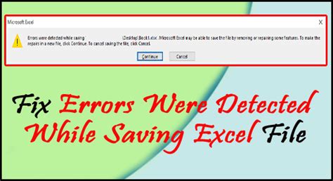 excel errors were detected while saving macro