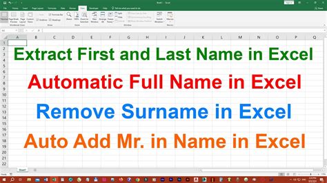 excel extract first and last name from cell