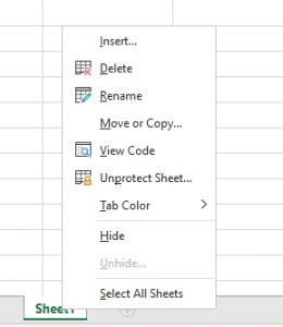 excel file menu greyed out