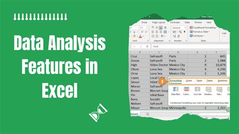 excel files for data analysis