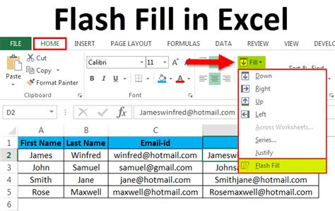 excel fill function shortcut