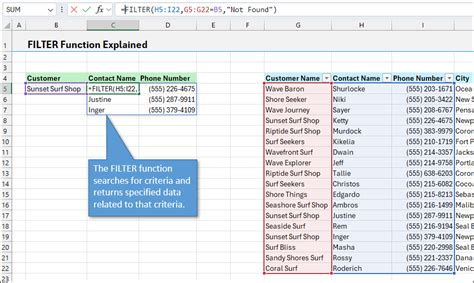 Excel Filter Function Structured Reference