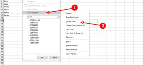 Excel Filter Greater Than Date