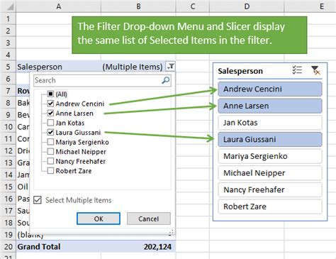excel filter multiple criteria drop down list