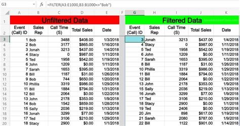 excel filter not equal 0