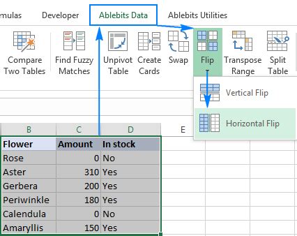 5 Ways Flip Rows Columns