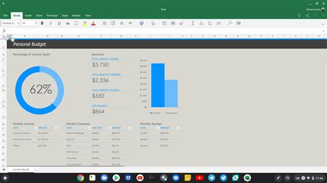 Excel for Chromebook