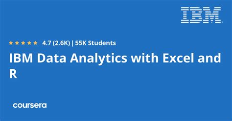 excel for data analytics ibm
