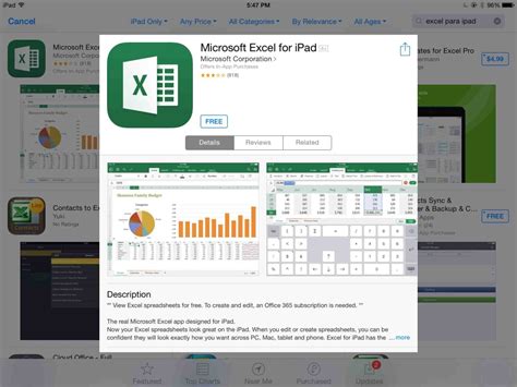 Excel for iPhone