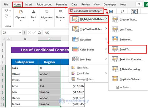 excel format duplicates with different colors