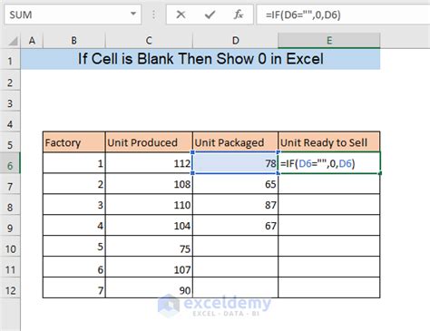 excel formula 0
