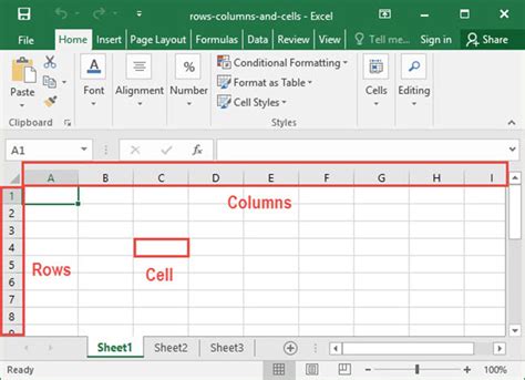 excel formula cell reference row column