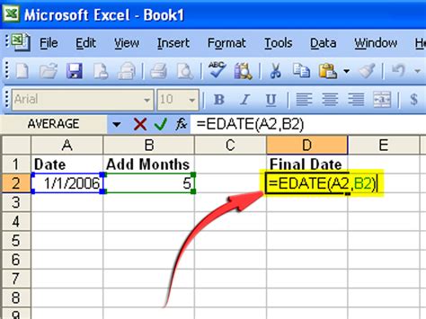 excel formula for adding one month to a date