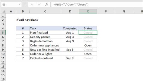 excel formula if two cells are blank