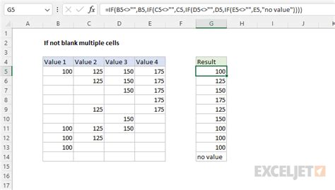 excel formula if two cells are not blank
