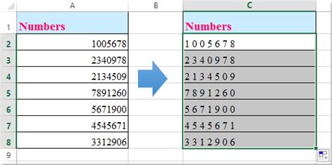 excel formula to add space between numbers in a cell