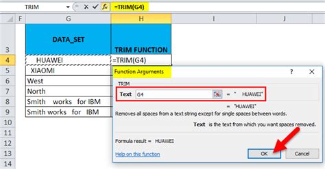 excel formula to eliminate spaces in text