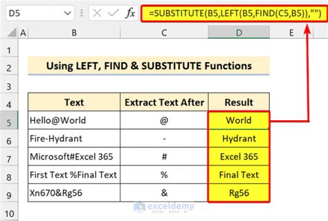 excel formula to extract characters from cell
