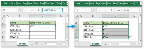 excel formula to extract part of text from cell