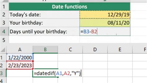 excel formula to subtract one month from a date