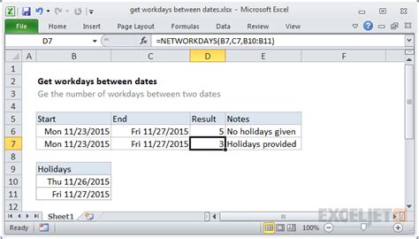 excel formula to work out days between a date and today