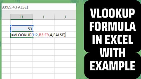 Excel VLOOKUP Formula Guide