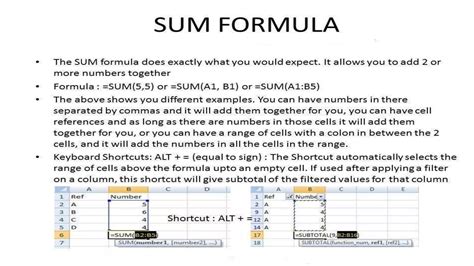 Excel Formulas Job