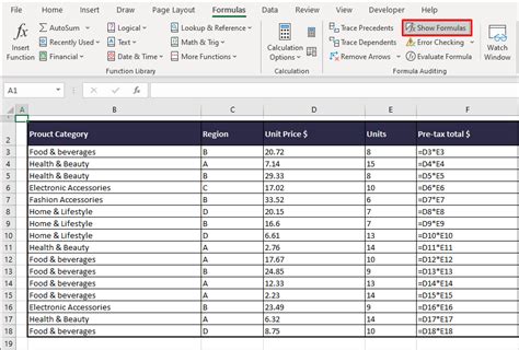 Excel Formulas Not Evaluating