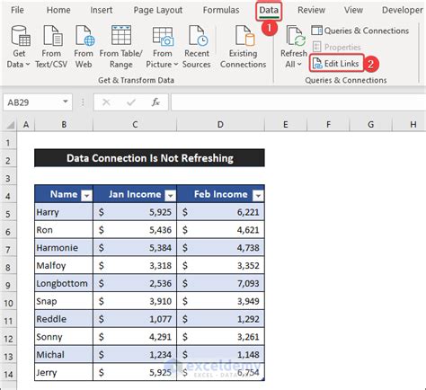 Excel Formulas Not Refreshing