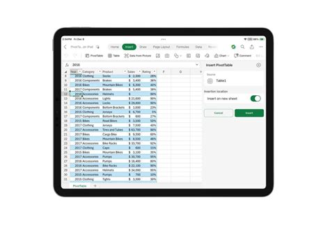 Excel Free for iPad