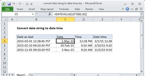 excel function convert text to datetime