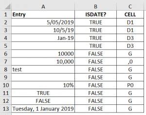 Excel IsDate Function